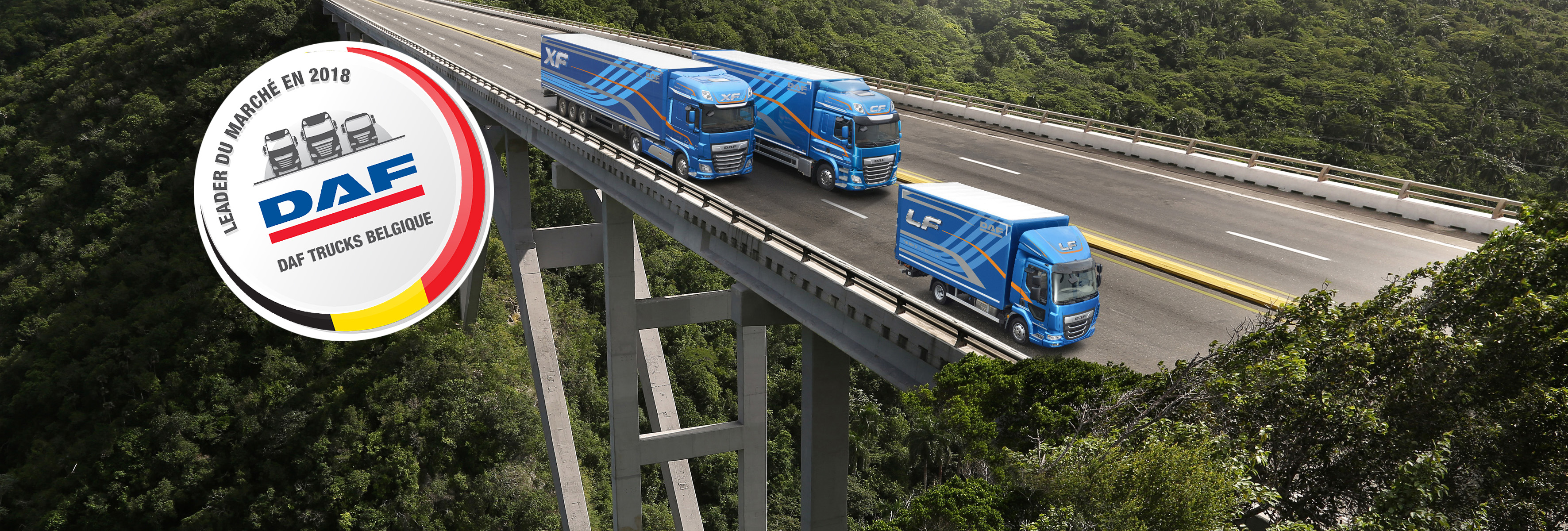 DAF leader du marché en Belgique en 2018