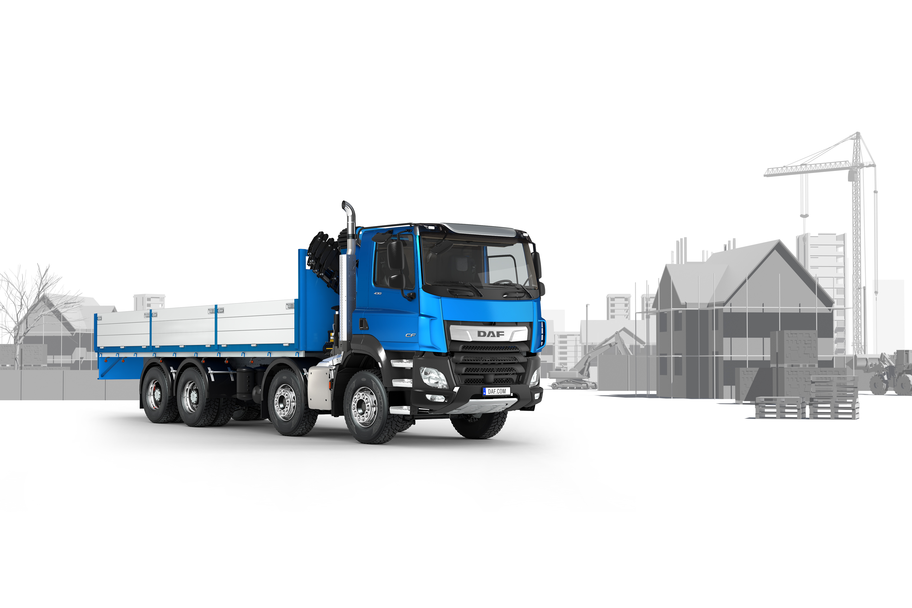 DAF CF FAD Container crane